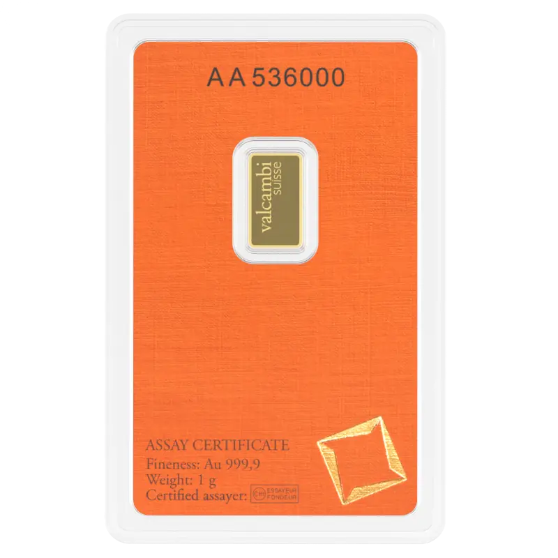 1g Kuldplaat | Valcambi - pilt 2