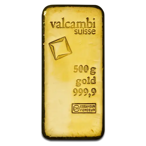 500 g золотой слиток Valcambi | литой — изображение 1