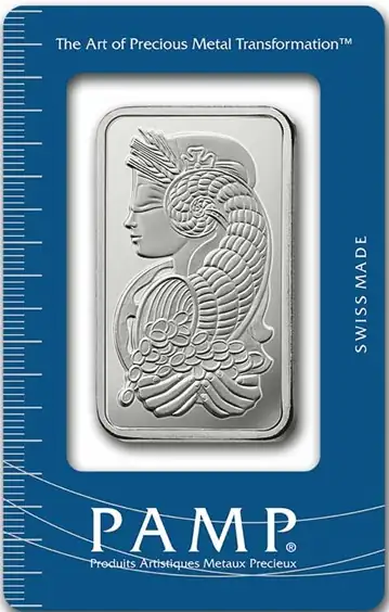 1 oz Silver Bar | PAMP | Lady Fortuna - image 1