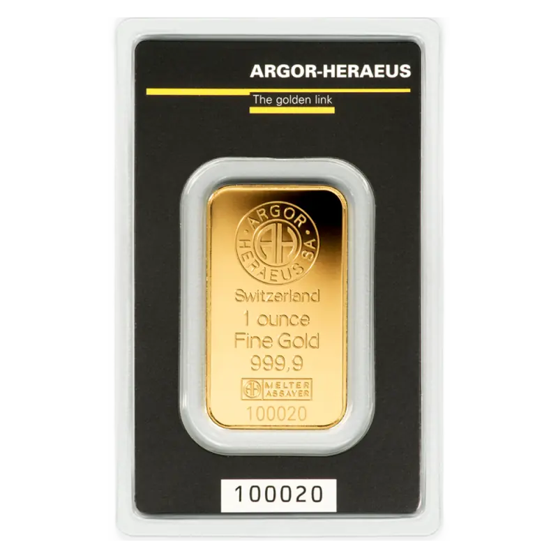 1 oz Gold Bar | Argor-Heraeus - image 1