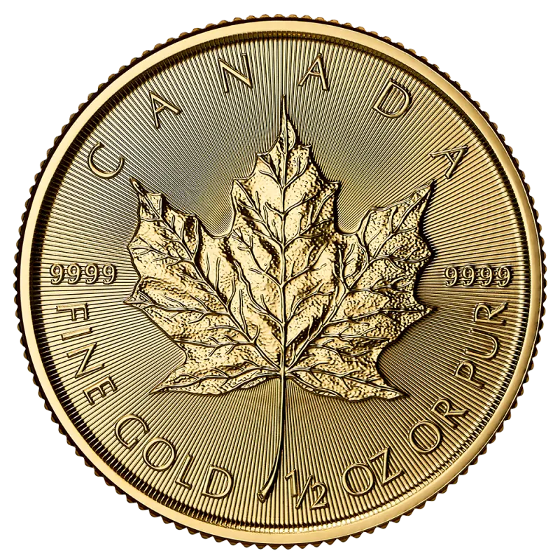 Золотая монета Мэйпл Лиф 1/2 oz | 2026 — изображение 1