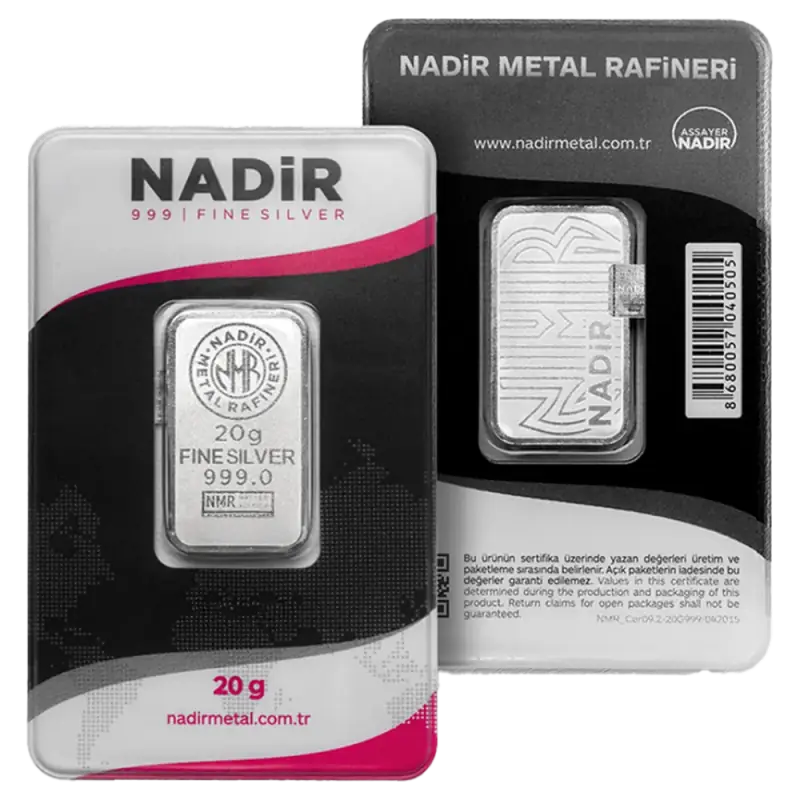 20g Hõbeplaat | Nadir Metal Rafineri
