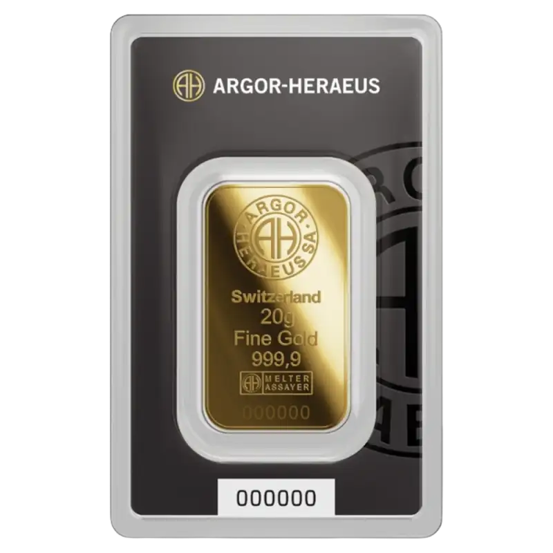 20g Kuldplaat | Argor-Heraeus - pilt 1