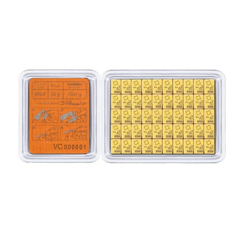 50 x 1g CombiBar® | Gold | Valcambi — изображение 2