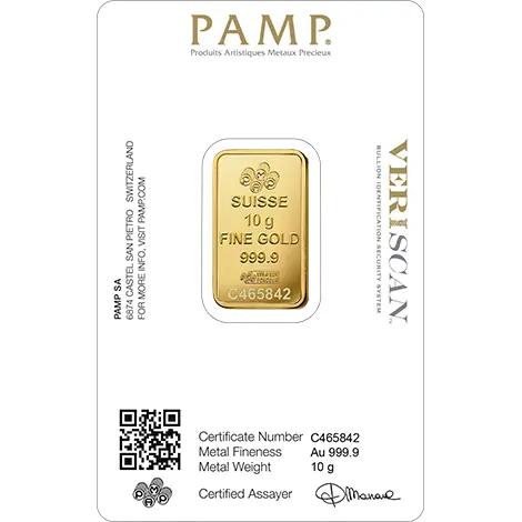 10g Gold Bar | PAMP Fortuna - image 2