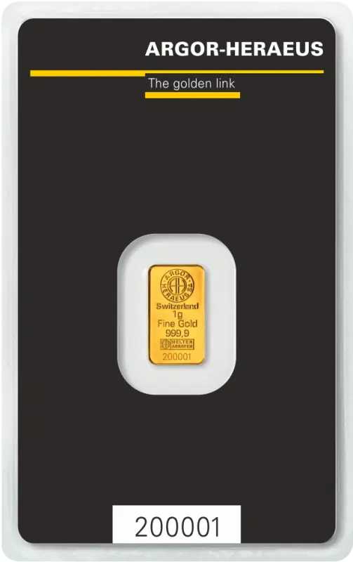1g Gold Bar | Argor-Heraeus | Kinebar - image 2