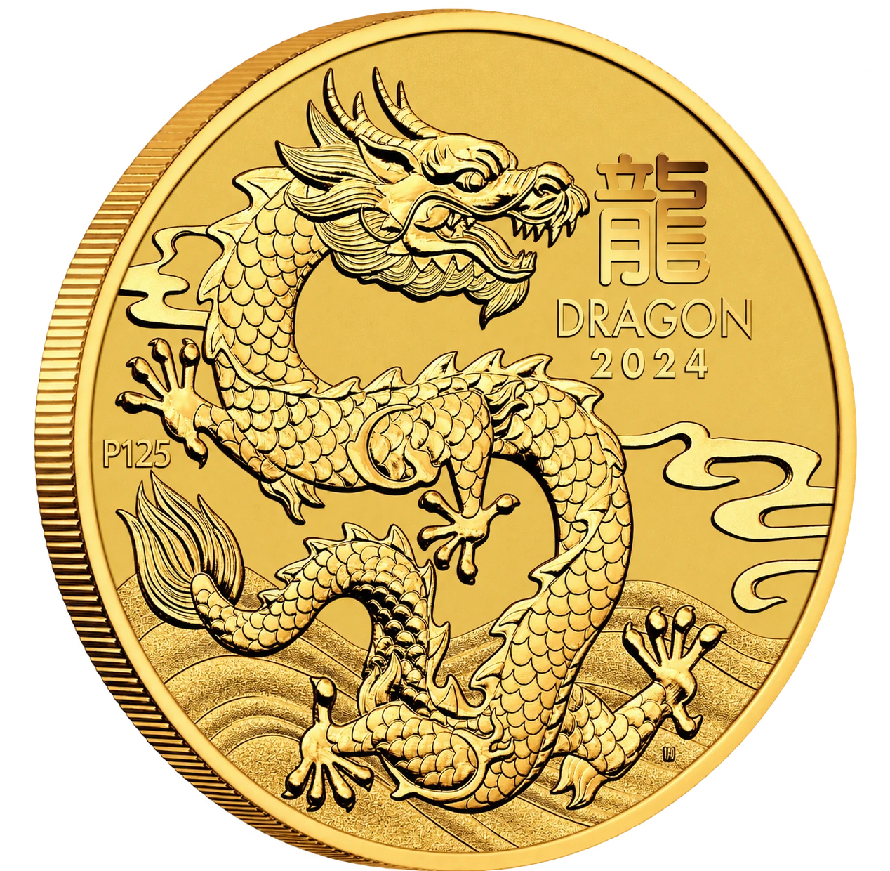 1/4 oz Lunar III Draakoniaasta Kuldmünt | 2024 - pilt 1