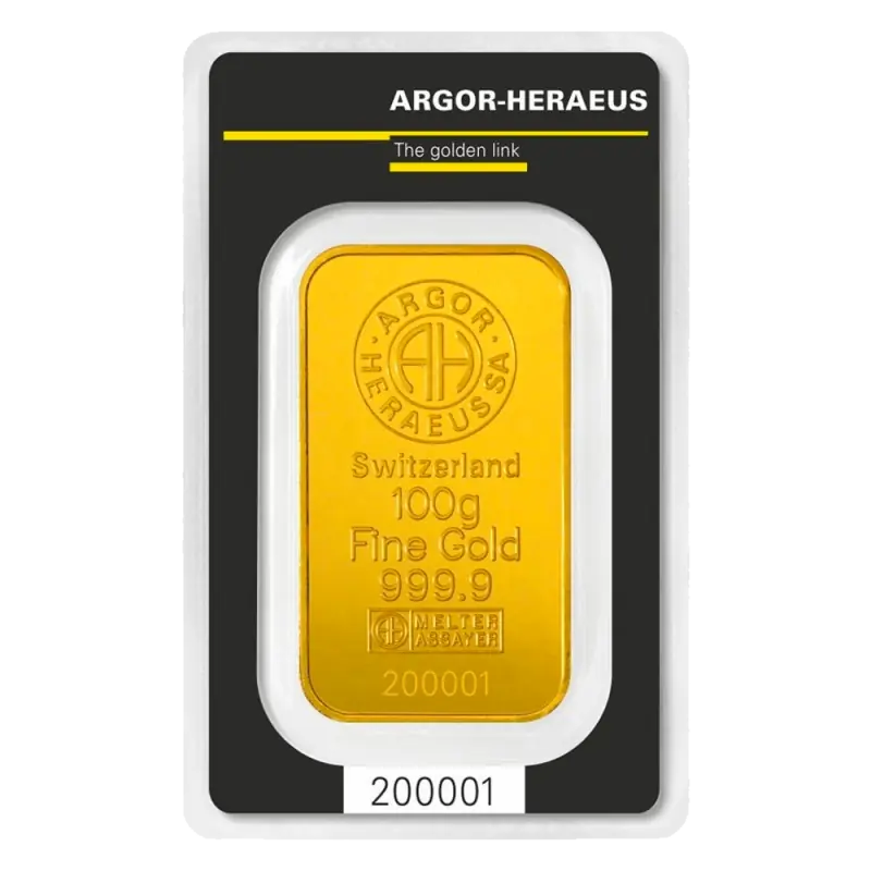 100g Kuldplaat | Argor-Heraeus - pilt 1