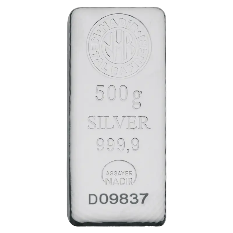 500g Hõbeplaat | Nadir Metal Rafineri - pilt 1