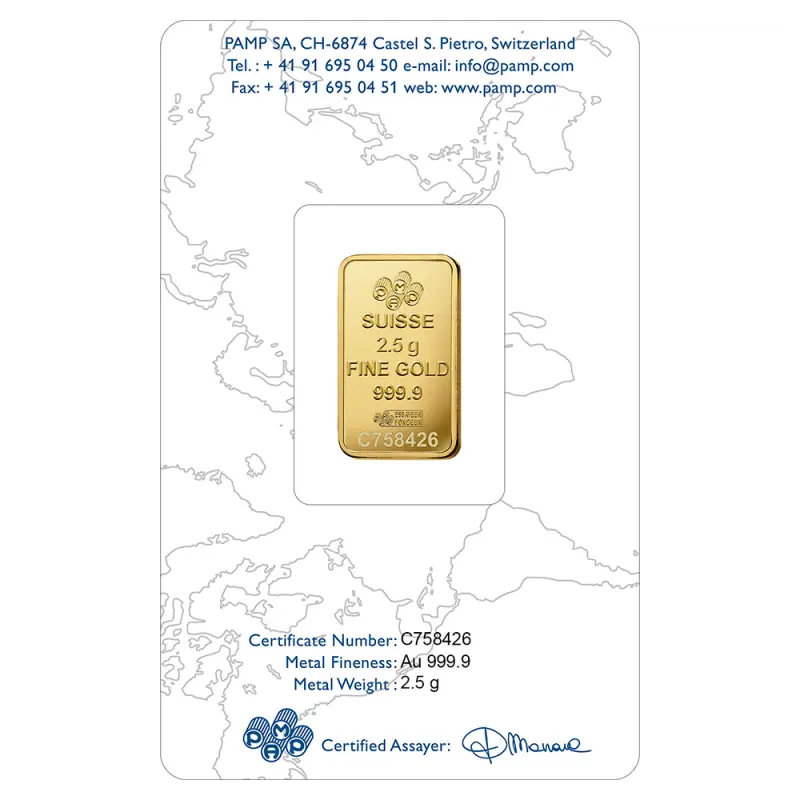 2.5g Kuldplaat | PAMP Rose - pilt 2