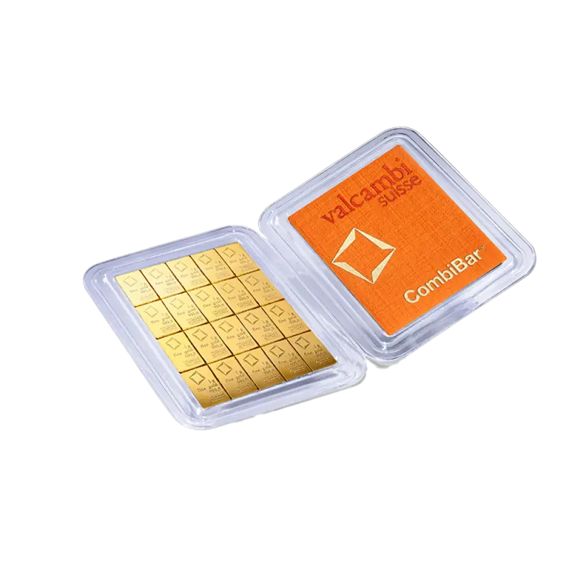 20 × 1 g золотой CombiBar® Valcambi — изображение 1