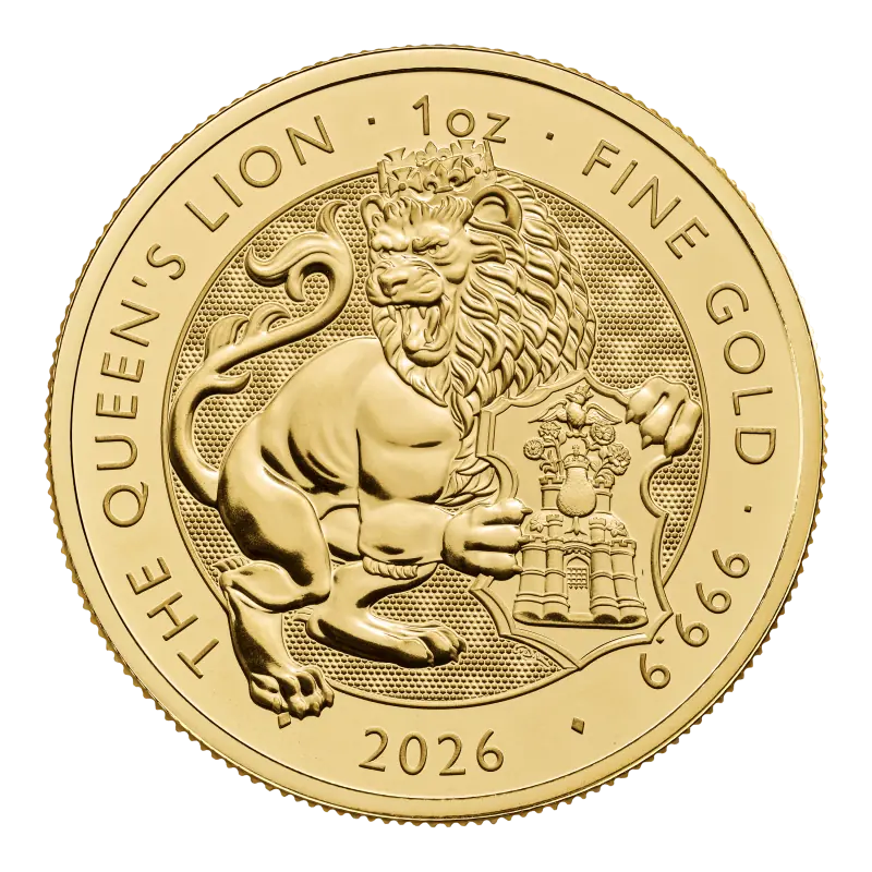 1 oz Tudor Beasts Queens Lion Gold Coin | 2026 - image 1