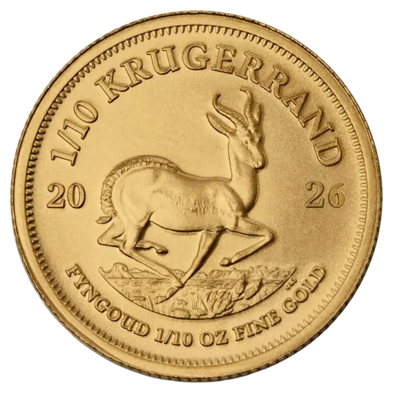 1/10 oz Krugerrand Kuldmünt | 2026 - pilt 1