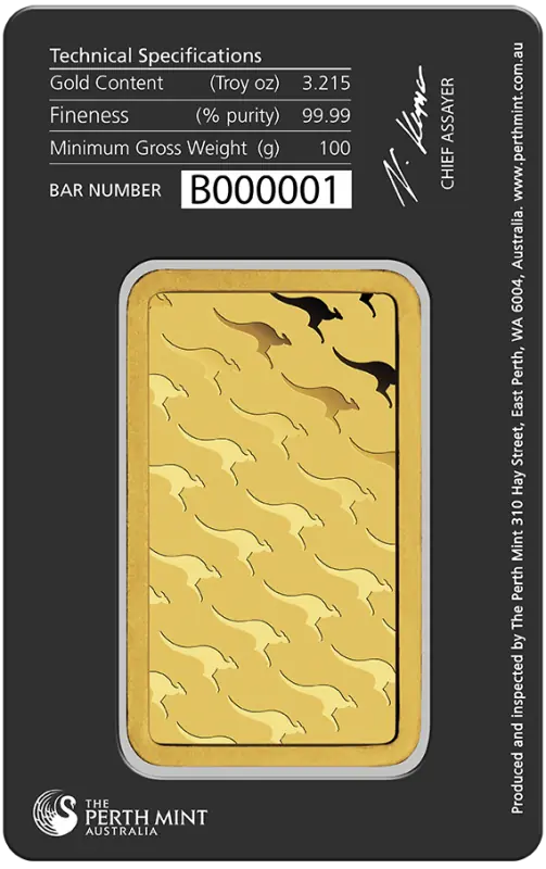 100g Gold Bar | Perth Mint - image 2
