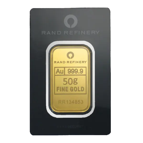 50 g золотой слиток Loxodonta Africana Rand Refinery — изображение 1