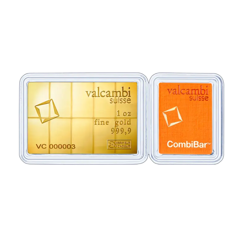 10 x 1/10 oz CombiBar® | Gold | Valcambi — изображение 2