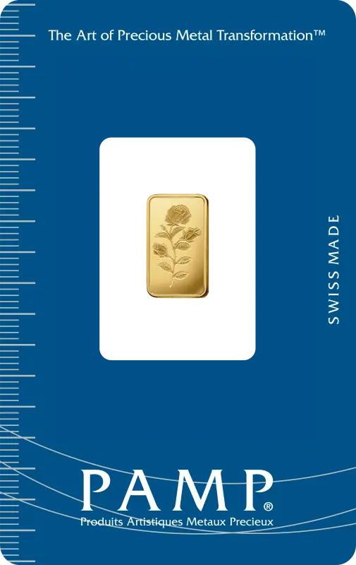 1 g золотой слиток PAMP Rose — изображение 1