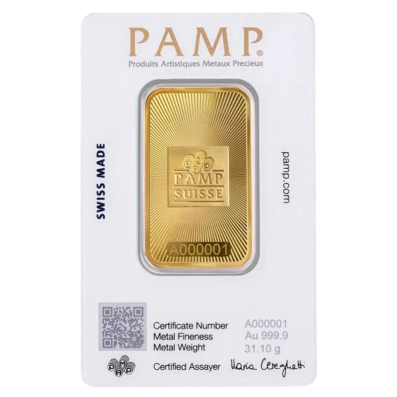 1 oz Kuldplaat | PAMP Suisse - pilt 2