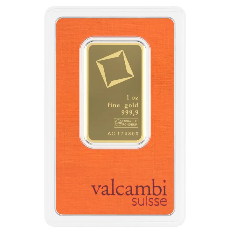 1 oz kuldplaat | Valcambi - pilt 1