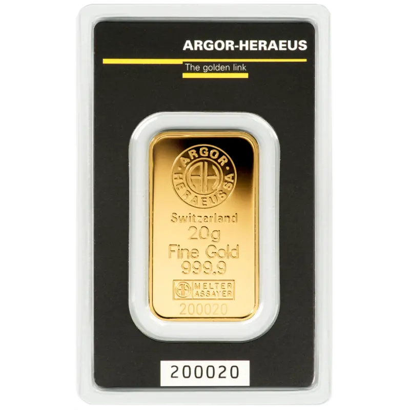 20g Kuldplaat | Argor-Heraeus - pilt 1