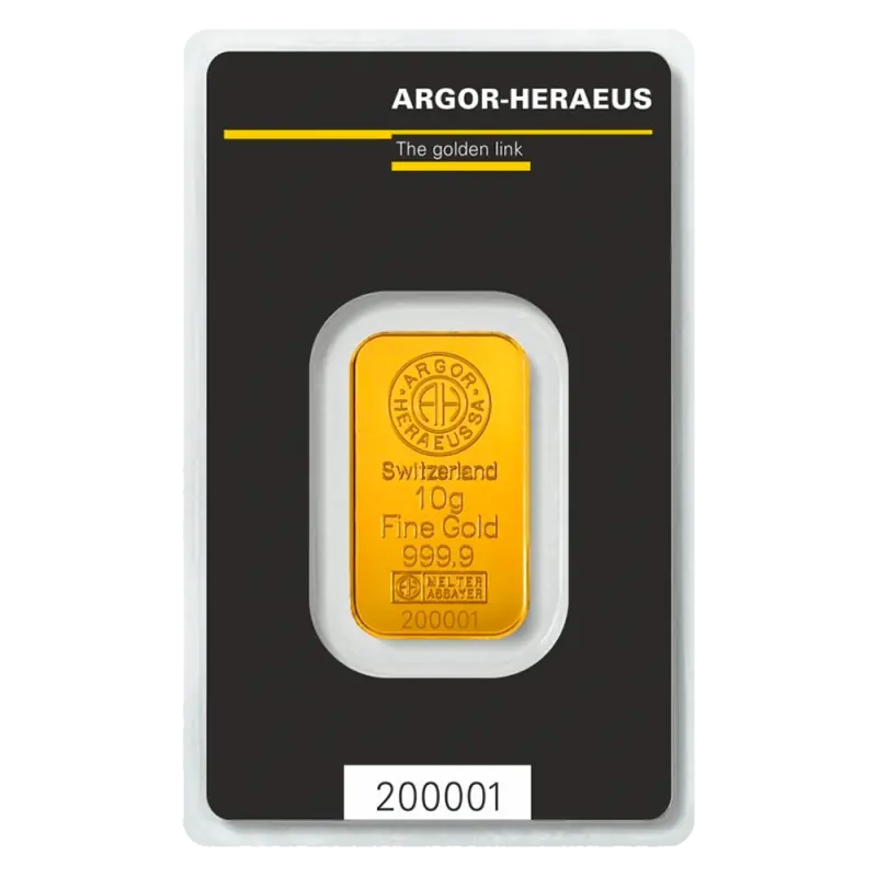 10g Kuldplaat | Argor-Heraeus - pilt 1