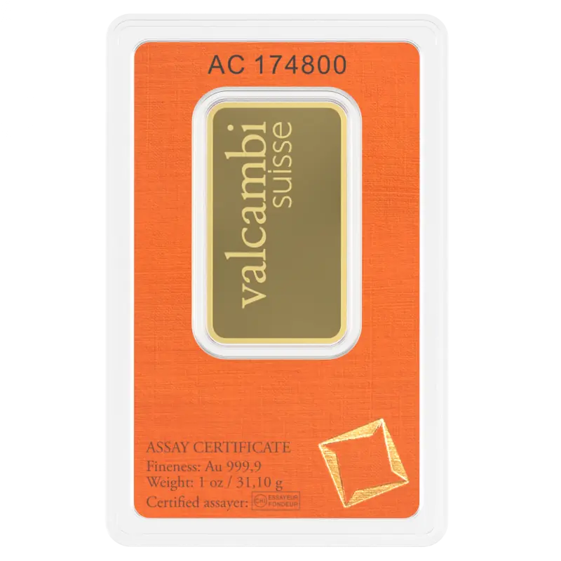 1 oz kuldplaat | Valcambi - pilt 2