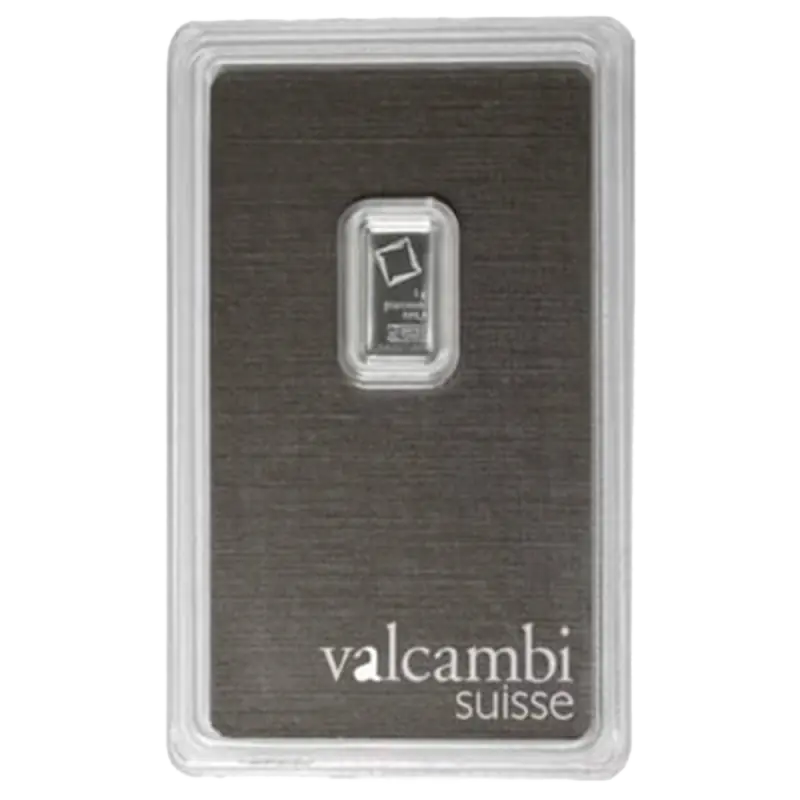 1g Plaatina plaat | Valcambi - pilt 1