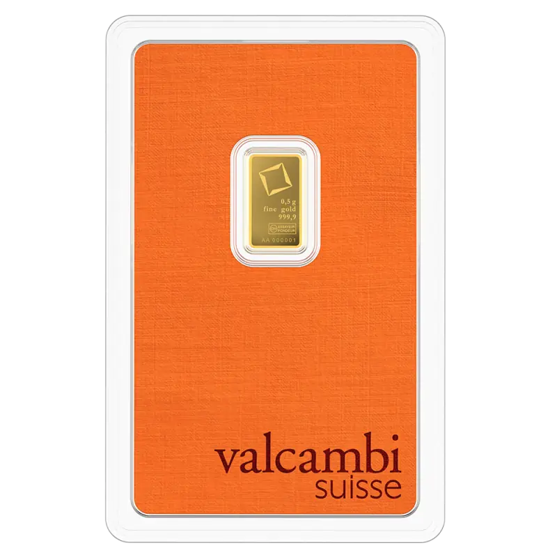 0.5g Kuldplaat | Valcambi - pilt 1