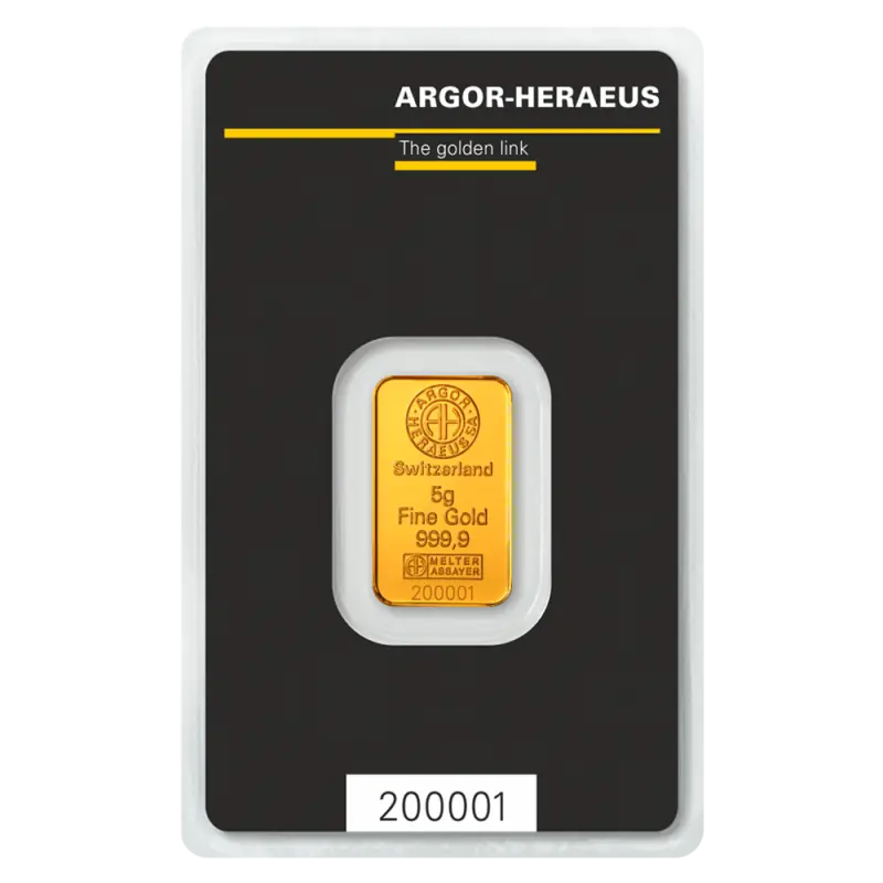 5g Gold Bar | Argor-Heraeus — изображение 1