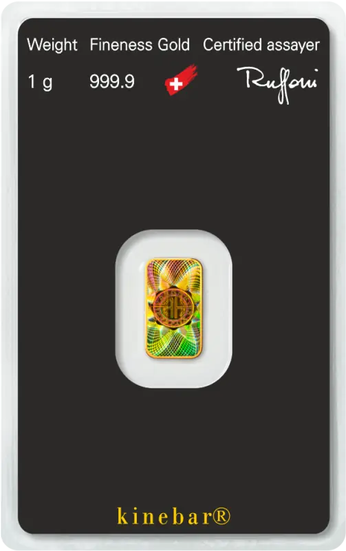1g Gold Bar | Argor-Heraeus | Kinebar - image 1